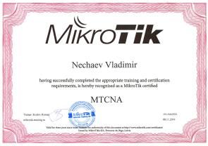 MicroTik MTCNA Nechaev